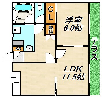 ハイツサニーヒル 間取り図