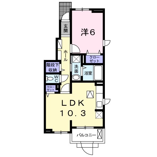 テラフィオーレⅠ 間取り図