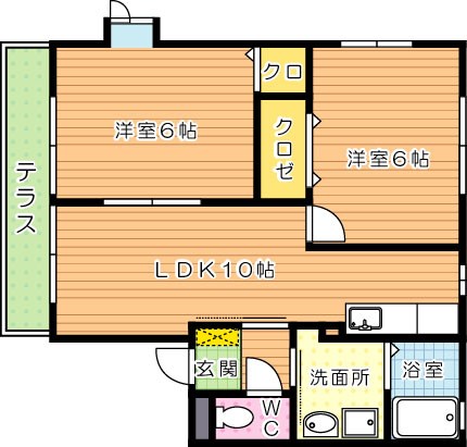 ヴィラージュ　G棟 間取り図