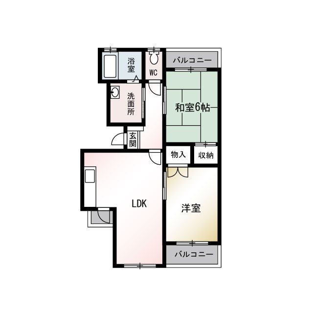 レジデンス欅 203号室 間取り