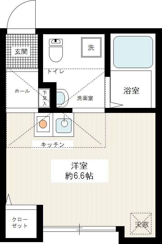 Ｂ．Ｓ．パーク戸塚 0103号室 間取り