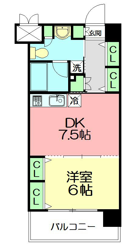 エクセラ湘南 308号室 間取り