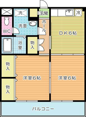フォレスト徳吉 202号室 間取り