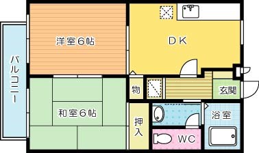 ビーライン中井口Ⅱ 203号室 間取り