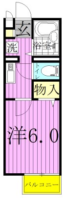 フレールヒル 202号室 間取り