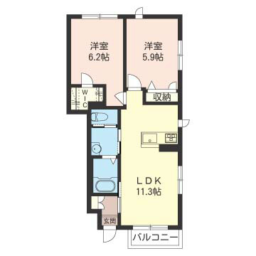 メゾンヴァンベール参番館 間取り