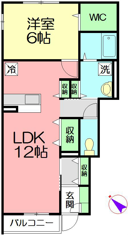 メゾン・ド・リベール 102号室 間取り
