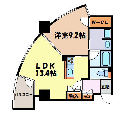 ドゥーエ上前津 間取り図
