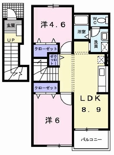 サン　フェスタＢ 間取り図