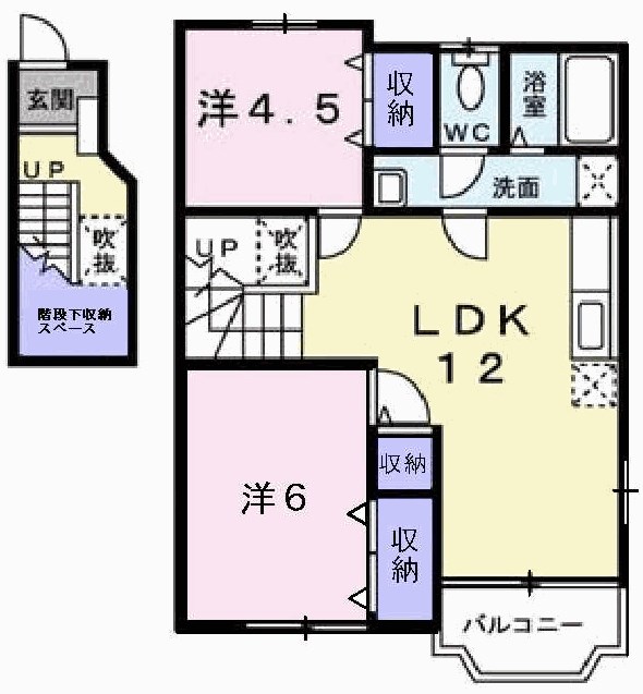 ヴァンヴェールＡ 間取り図