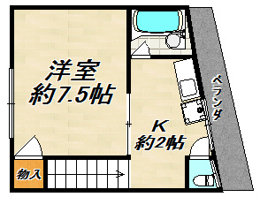須磨浦３－ハイツ 間取り図
