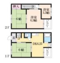 神足雲宮10-5貸家 間取り