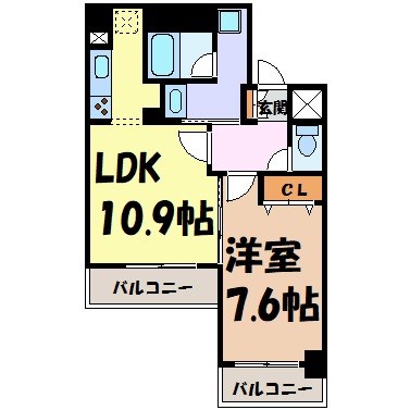 プレサンス泉セレグレード 間取り図