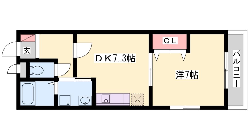 フロイデ二番館 間取り図