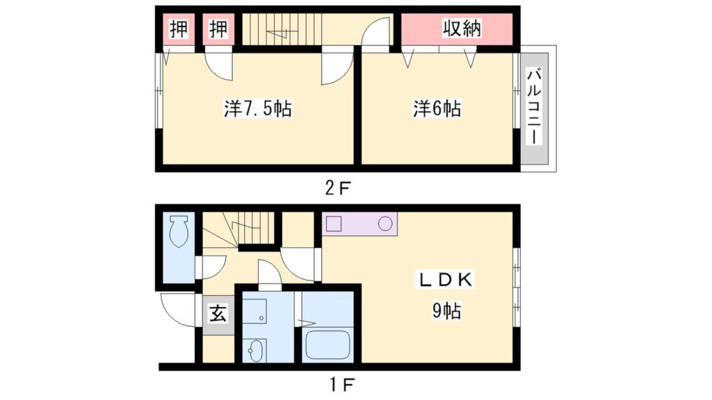 メゾンフロイデ三番館 間取り図