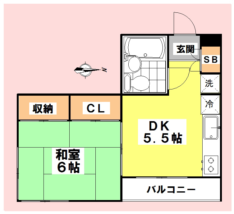 メゾンドブラン 302号室 間取り