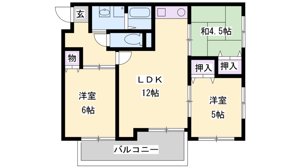 パロマアルディア 間取り図