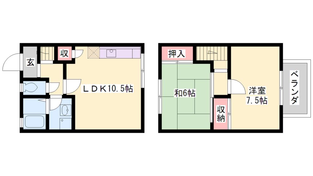 ビンセントハイツB棟 間取り図