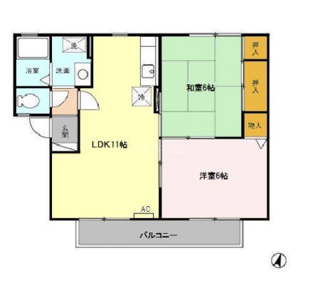 二瀬川ノーバ　Ｂ 間取り図
