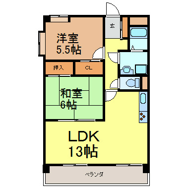 ラビアンローズ 間取り図