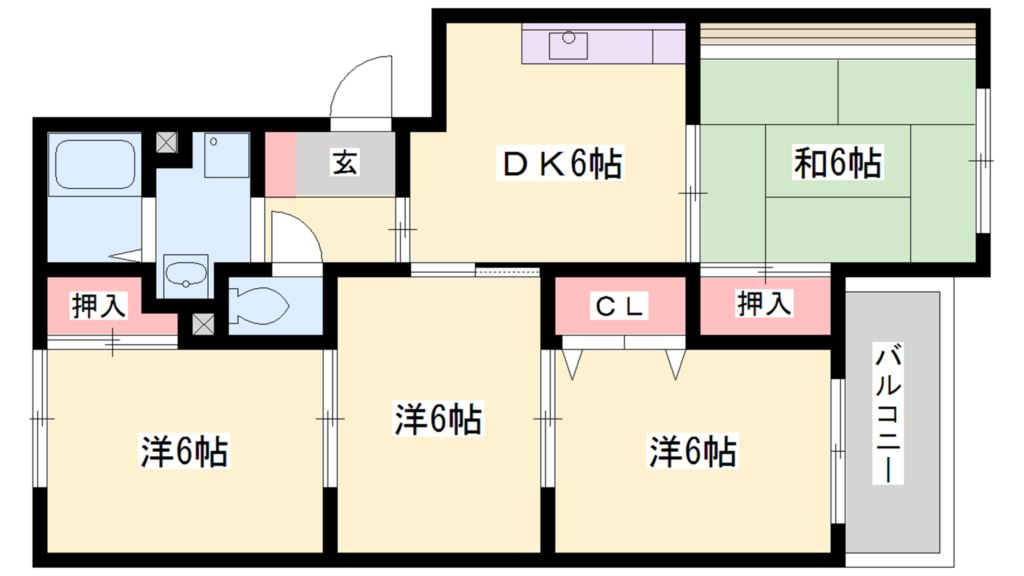 メルヴェーユ大村 間取り図