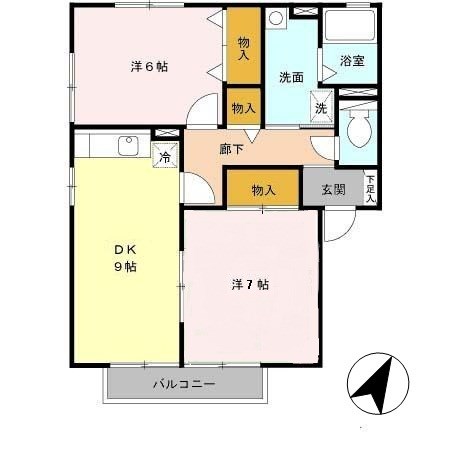 クレールハイム 間取り図