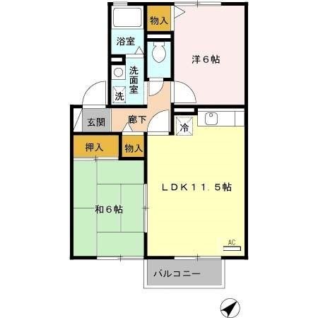 セジュール・Ｋ 間取り図