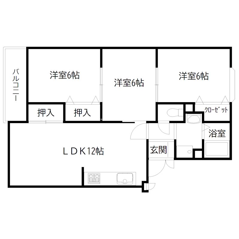 メルヴェーユ大村 間取り図