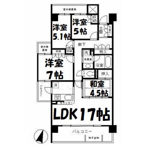 東山公園レジデンス 間取り図