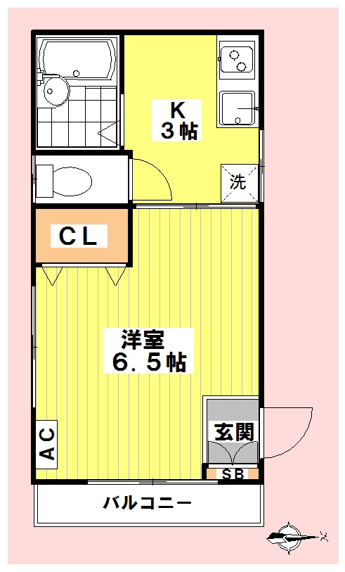 グリーンナカノ 101号室 間取り