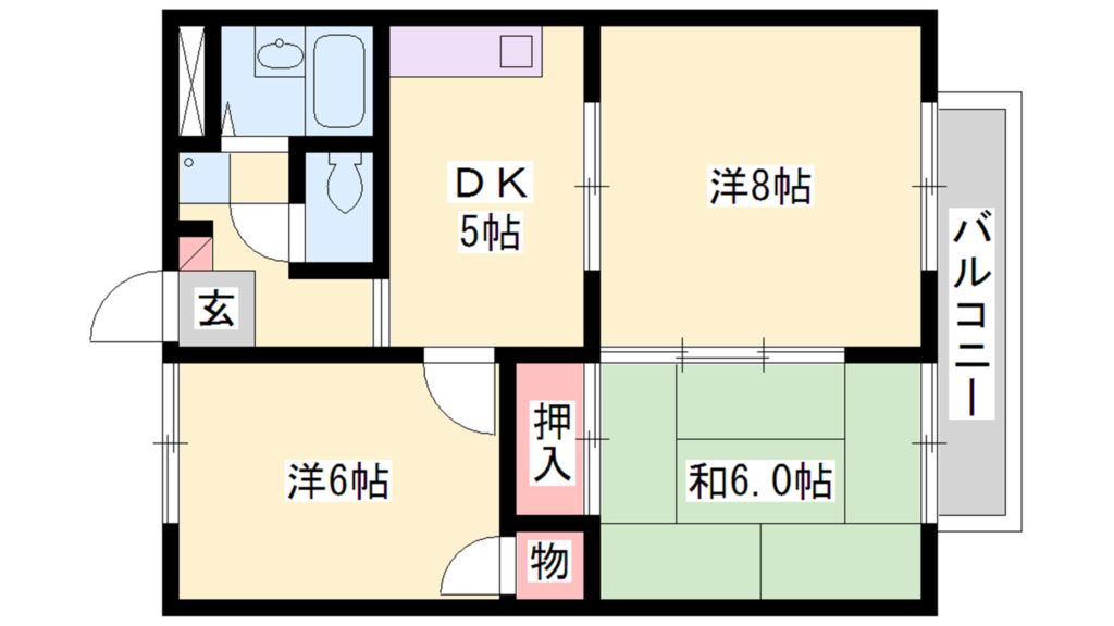 サンワード別府 間取り図