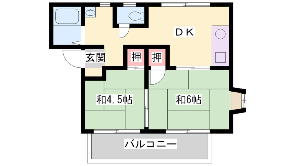 オークハイツ 間取り図