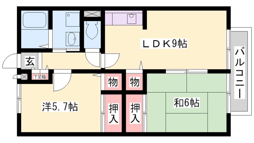 サンガーデンＢ 間取り図