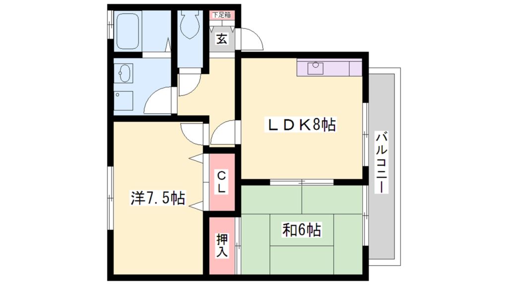 ウエストハイツ 間取り図