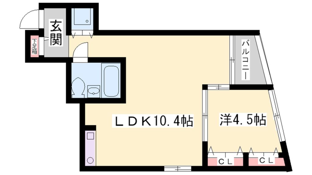 アクス加古川 間取り図