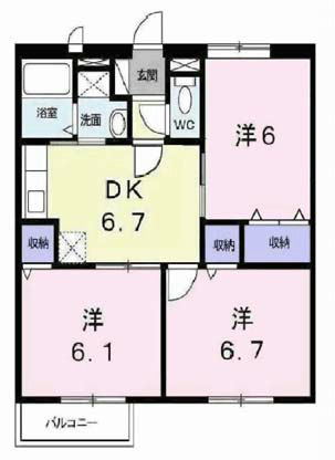 シャルマンホームＢ 間取り図