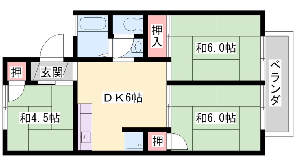 グリーンハイツ 間取り図