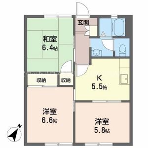 ヴィラ・シャンピニヨンA 間取り図