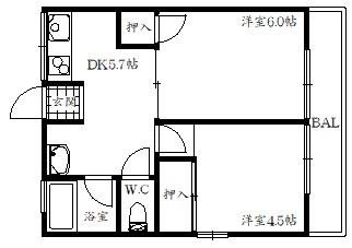 尾上ハイム 間取り図