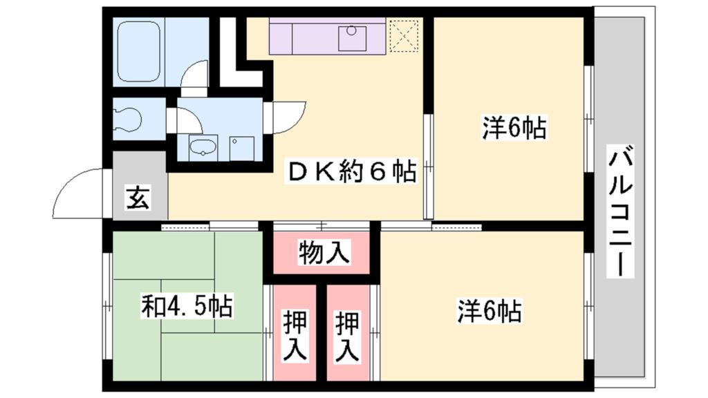 奥村ハイツ 間取り図