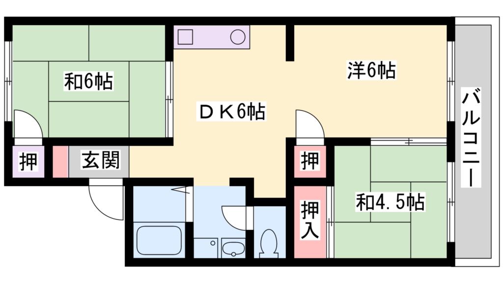 バンブーハイツ 間取り図