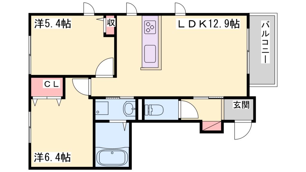 シャーメゾン水足A 間取り図