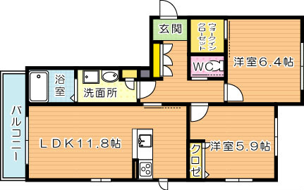 クラヴィエ小嶺台 間取り