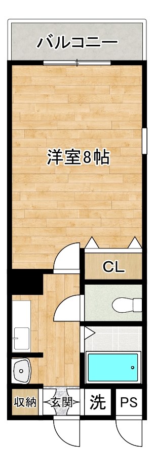 １９－Ｃｕｂｅ 205号室 間取り
