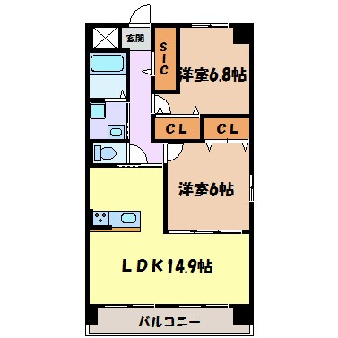 Bel　Fiore千種 間取り図