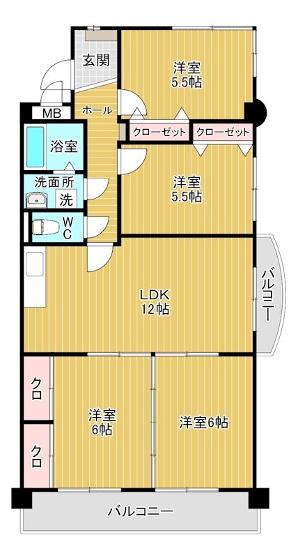 菊竹ビル金鶏 間取り図