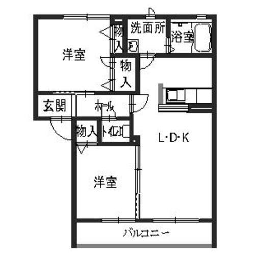 シャーメゾンNUSHI 間取り図