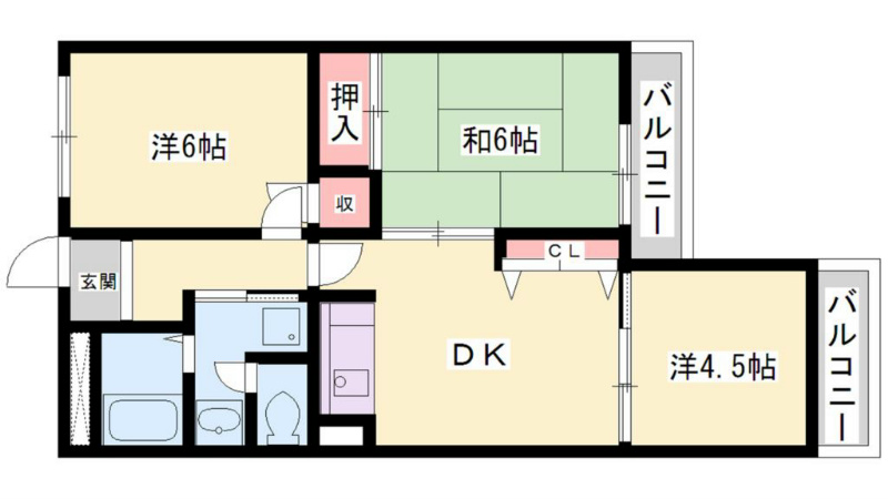 ココシャルム１ 間取り図