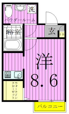 グレイスヴィラ新松戸 101号室 間取り