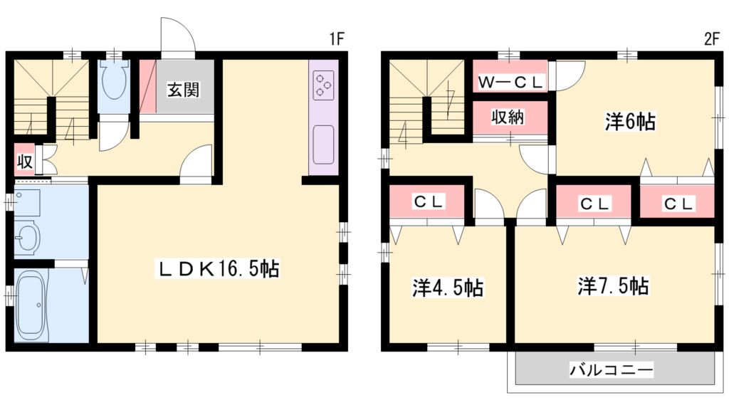 生田貸家（友沢一戸建） 間取り図